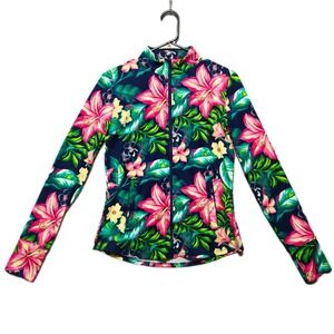 TOMMY BAHAMA ACTIVE Golf Tennis Full Zip Long Sleeve Jacket Multi Color Small